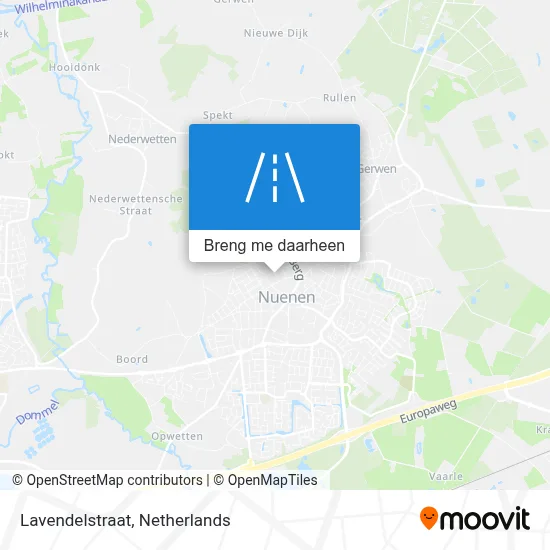 Lavendelstraat kaart