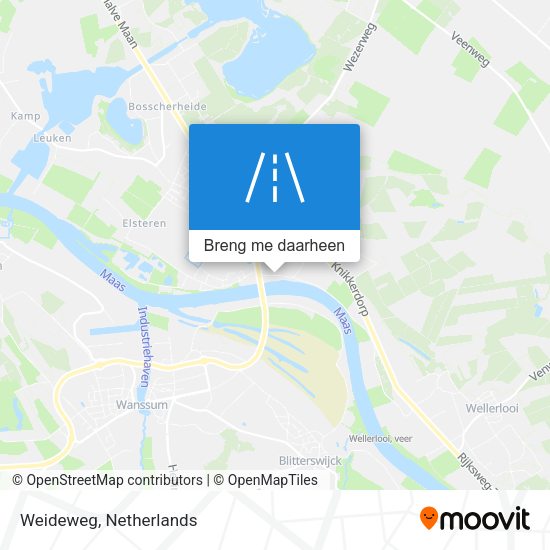 Weideweg kaart