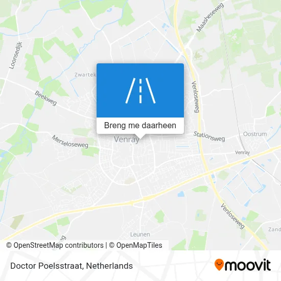 Doctor Poelsstraat kaart