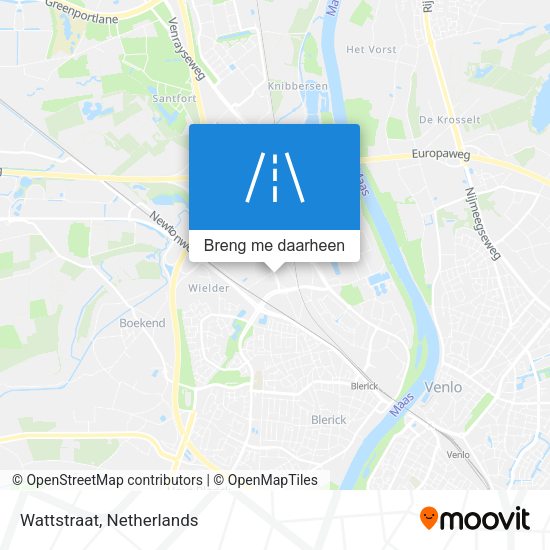 Wattstraat kaart