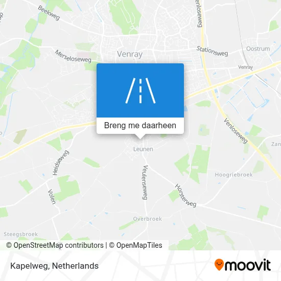 Kapelweg kaart
