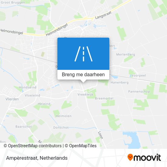 Ampèrestraat kaart