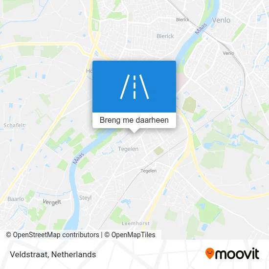 Veldstraat kaart