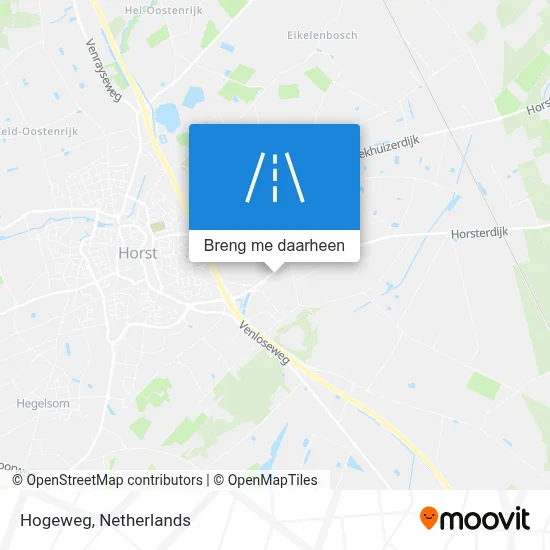 Hogeweg kaart