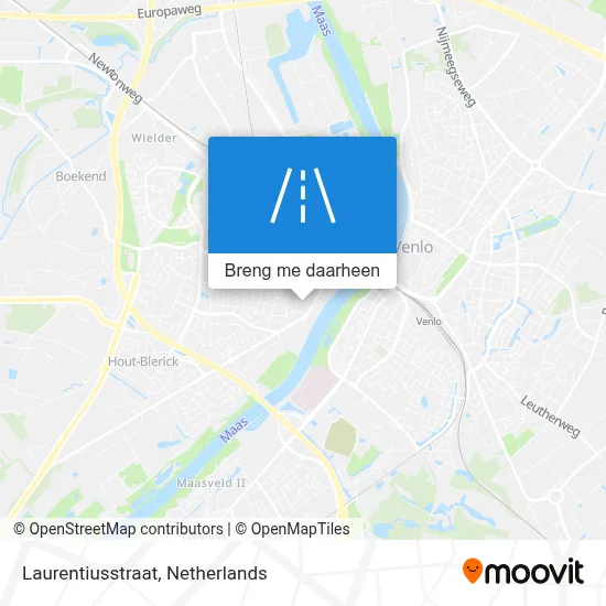 Laurentiusstraat kaart