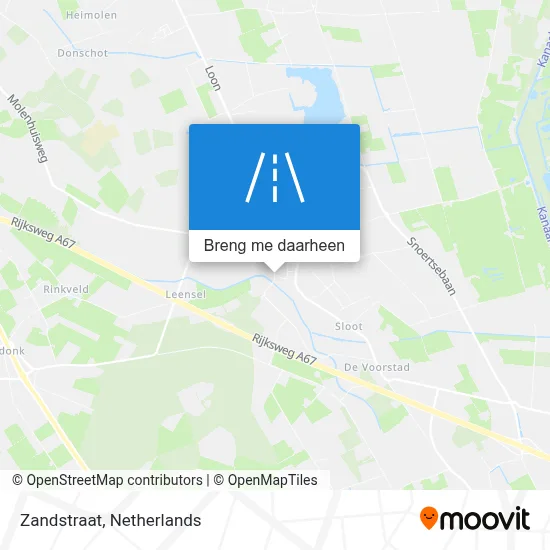 Zandstraat kaart