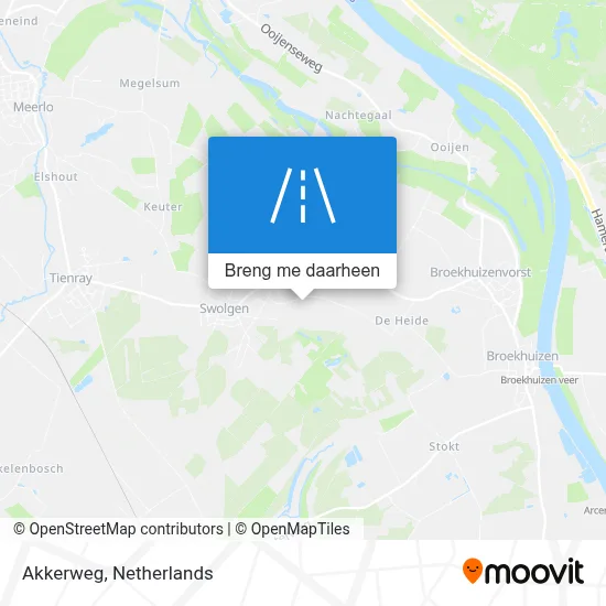 Akkerweg kaart