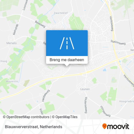 Blauwververstraat kaart