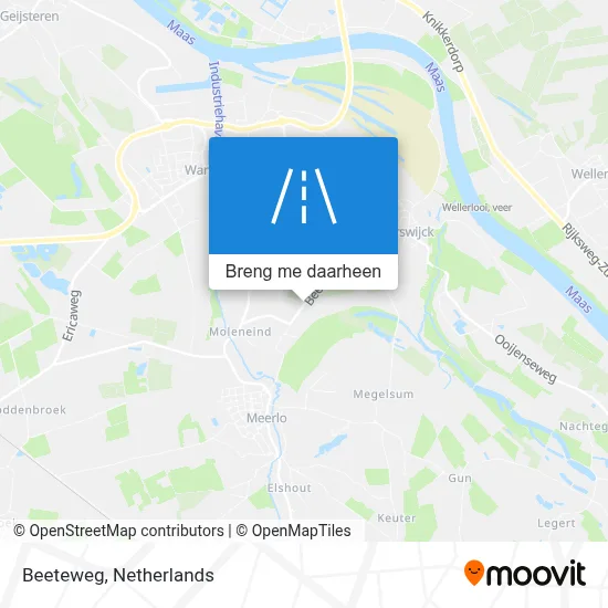 Beeteweg kaart