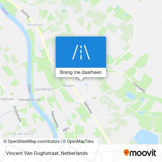 Vincent Van Goghstraat kaart