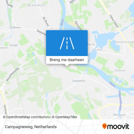 Campagneweg kaart