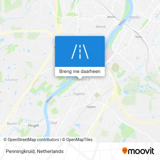 Penningkruid kaart