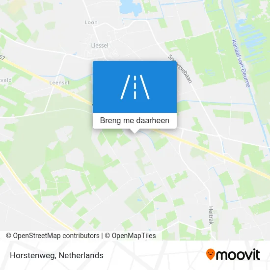 Horstenweg kaart