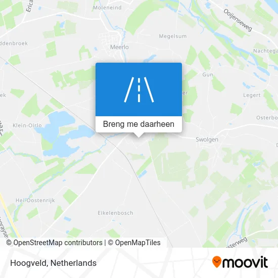 Hoogveld kaart