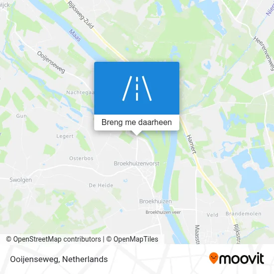 Ooijenseweg kaart