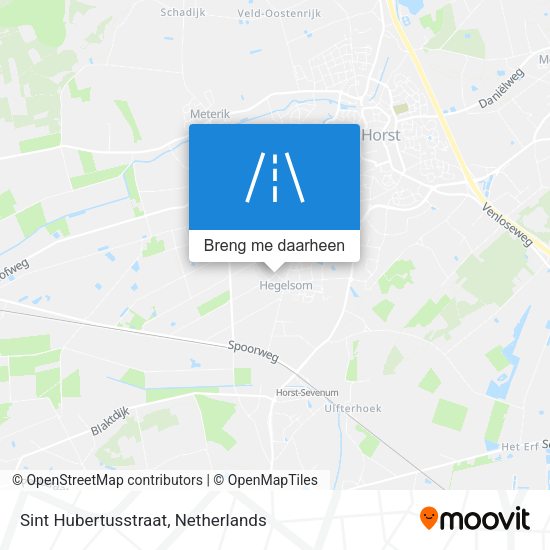 Sint Hubertusstraat kaart