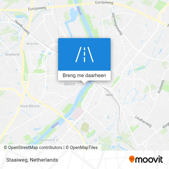 Staaiweg kaart