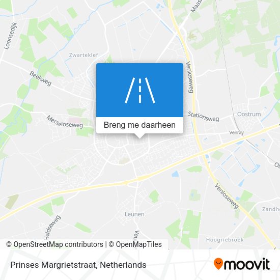 Prinses Margrietstraat kaart
