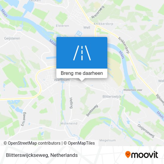Blitterswijckseweg kaart