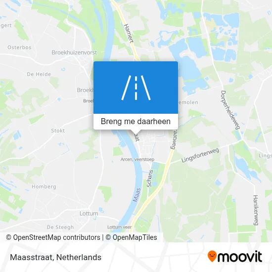 Maasstraat kaart