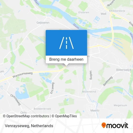 Venrayseweg kaart