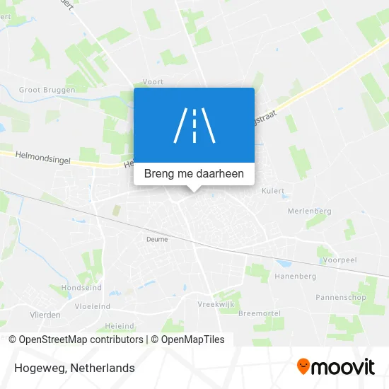 Hogeweg kaart
