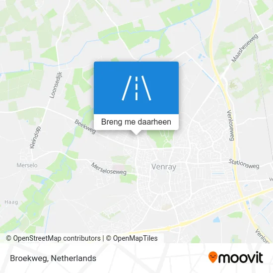 Broekweg kaart