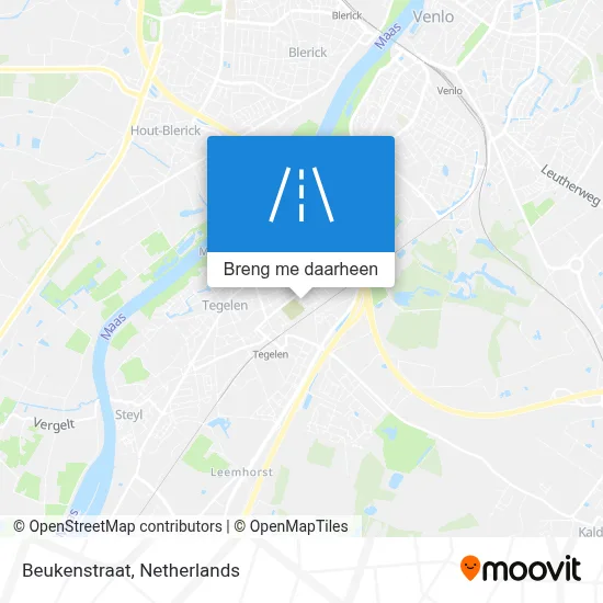 Beukenstraat kaart