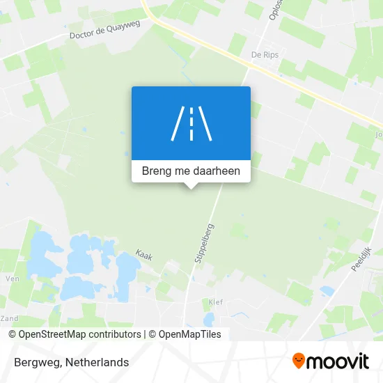 Bergweg kaart