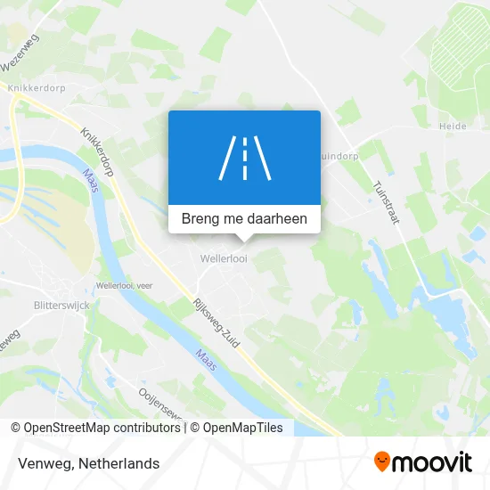 Venweg kaart