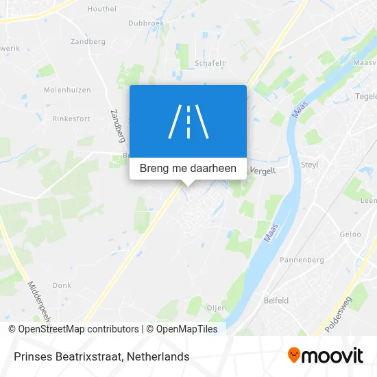 Prinses Beatrixstraat kaart