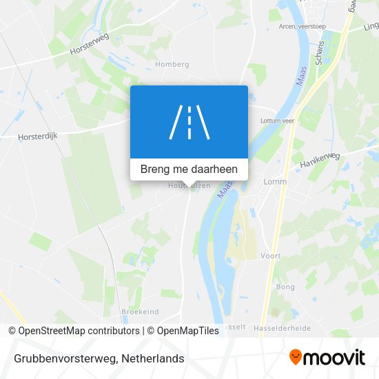 Grubbenvorsterweg kaart