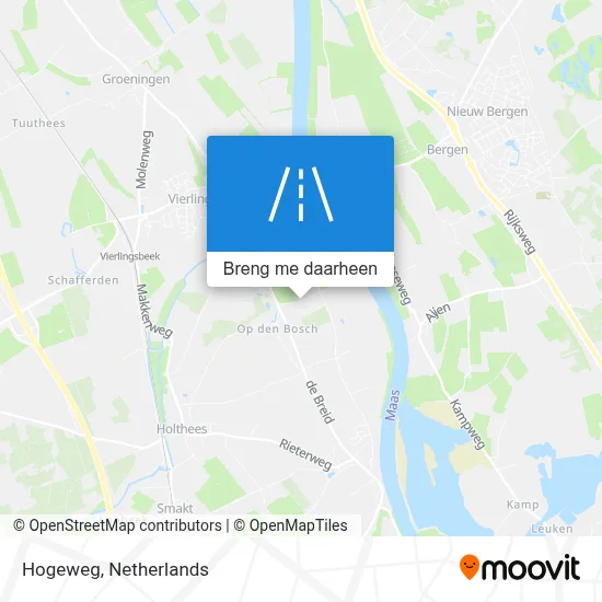 Hogeweg kaart
