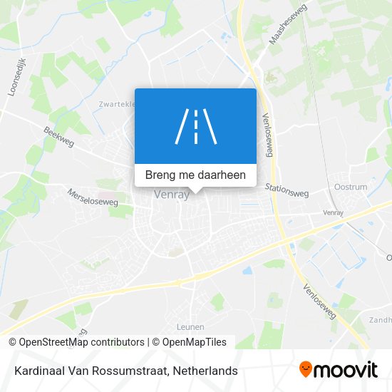 Kardinaal Van Rossumstraat kaart
