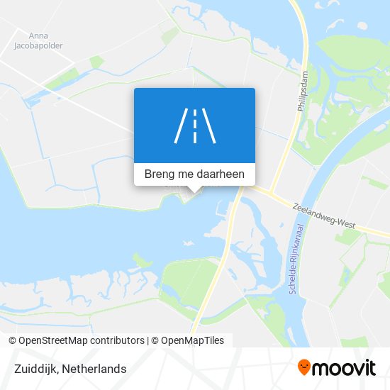 Zuiddijk kaart