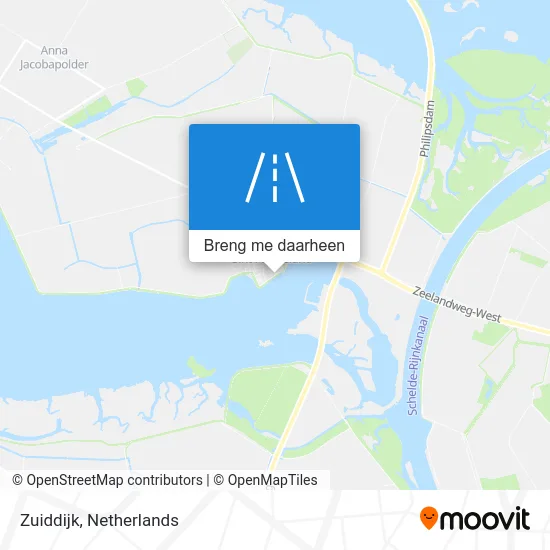 Zuiddijk kaart