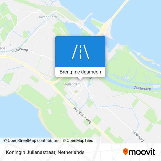 Koningin Julianastraat kaart
