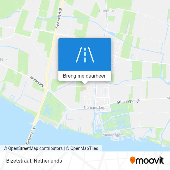 Bizetstraat kaart