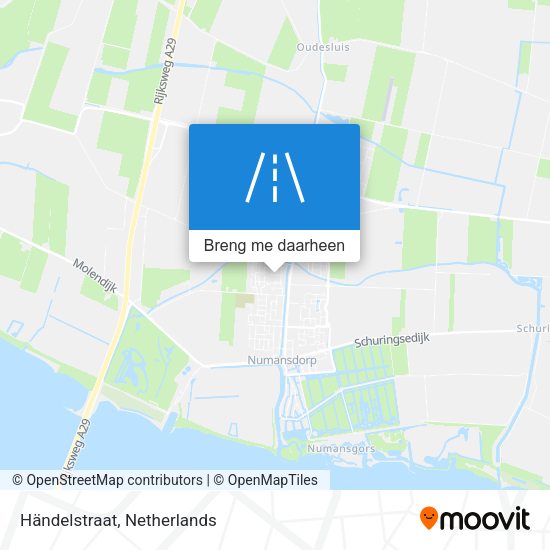 Händelstraat kaart
