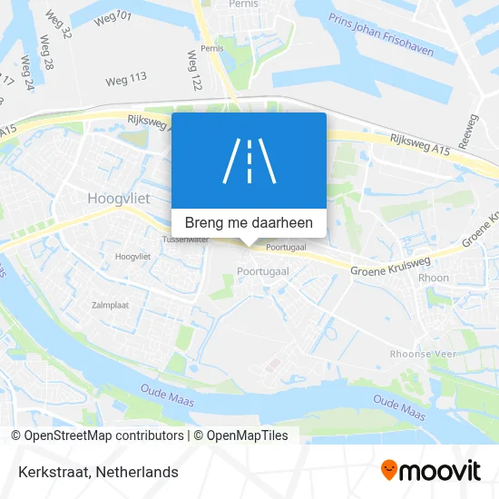 Kerkstraat kaart
