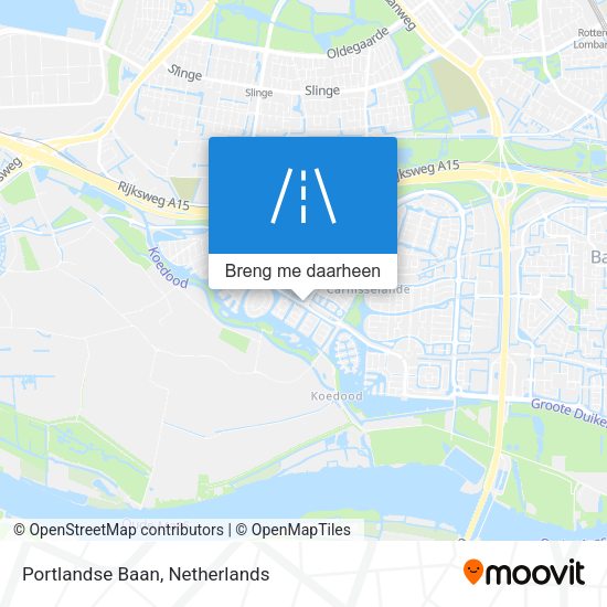 Portlandse Baan kaart