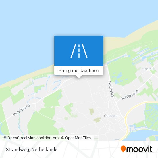 Strandweg kaart