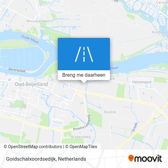 Goidschalxoordsedijk kaart