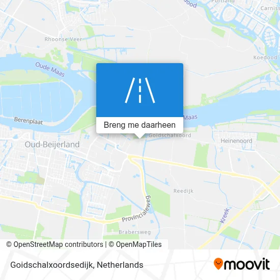 Goidschalxoordsedijk kaart