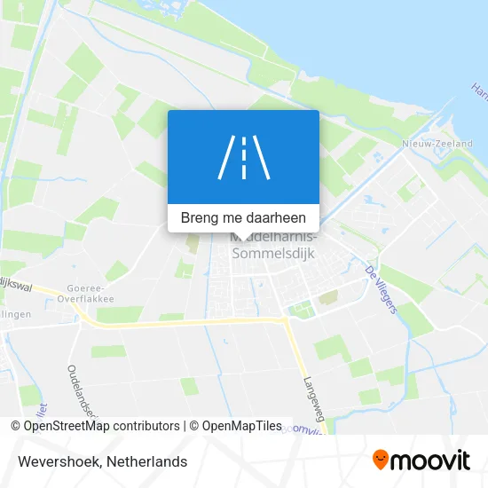 Wevershoek kaart
