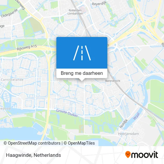 Haagwinde kaart