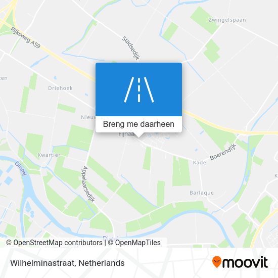 Wilhelminastraat kaart