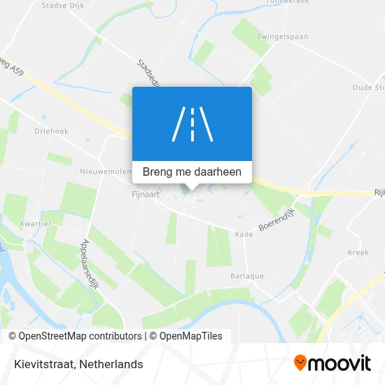Kievitstraat kaart