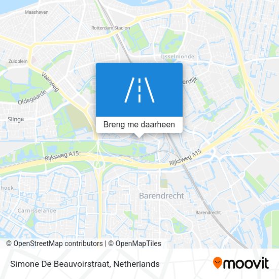 Simone De Beauvoirstraat kaart
