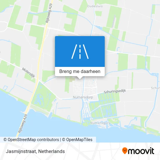 Jasmijnstraat kaart